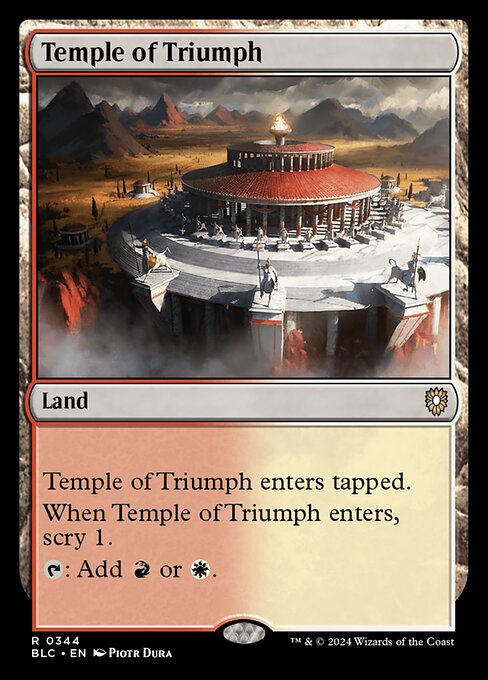 Bloomburrow Commander - 344 - Temple of Triumph - Rare - C - Non-foil (Front)