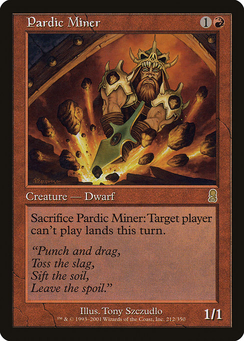 Odyssey - 212 - Pardic Miner - Rare - R - Non-foil (Front)