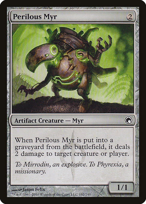 Scars of Mirrodin - 192 - Perilous Myr - Common - C - Non-foil (Front)