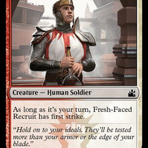 Ravnica Remastered - 182 - Fresh-Faced Recruit - Common - WR - Non-foil (Front)