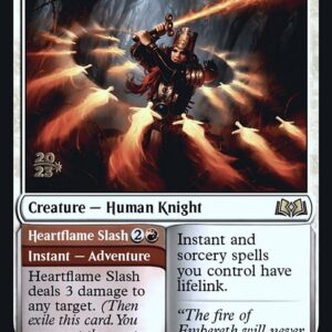 Wilds of Eldraine Promos - 228s - Heartflame Duelist // Heartflame Slash - Rare - W - Foil - Datestamped Promo (Front)