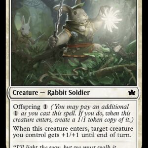 Bloomburrow - 17 - Intrepid Rabbit - Common - W - Non-foil (Front)