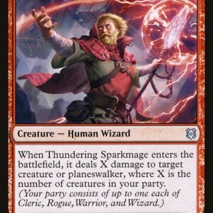 The List - ZNR-171 - Thundering Sparkmage - Uncommon - R - Non-foil (Front)