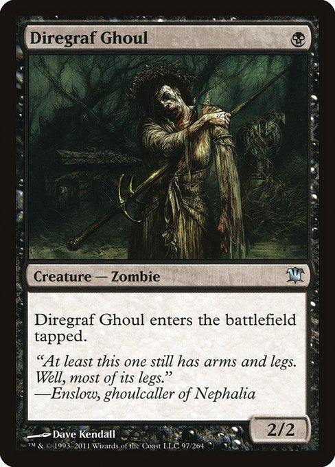 Innistrad - 97 - Diregraf Ghoul - Uncommon - B - Foil (Front)