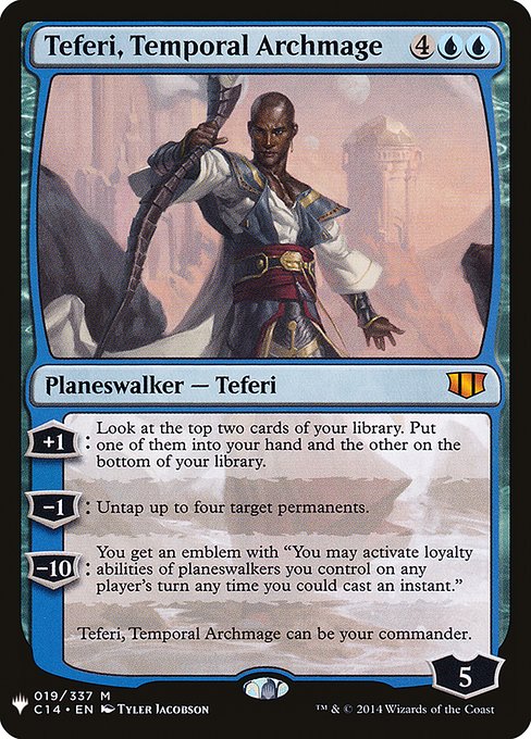 The List - C14-19 - Teferi, Temporal Archmage - Mythic - U - Non-foil (Front)