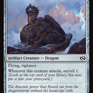 Tarkir: Dragonstorm - 239 - Boulderborn Dragon - Common - C - Foil (Front)