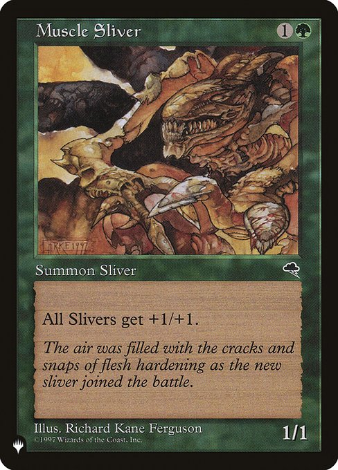 The List - TMP-238 - Muscle Sliver - Common - G - Non-foil (Front)