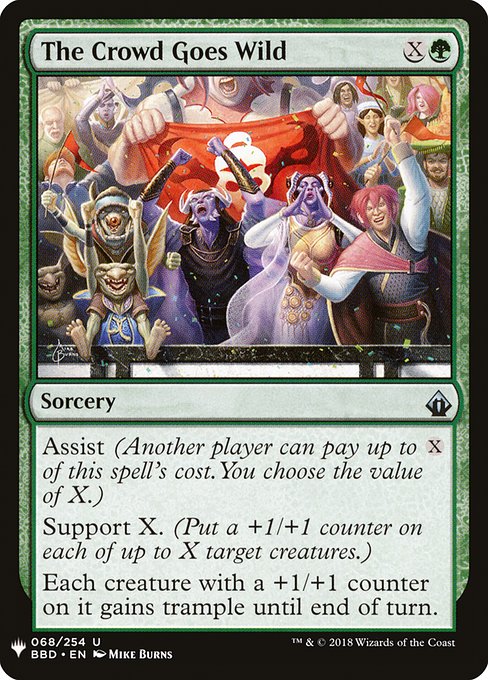 The List - BBD-68 - The Crowd Goes Wild - Uncommon - G - Non-foil (Front)