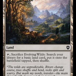 Bloomburrow Commander - 302 - Evolving Wilds - Common - C - Non-foil (Front)