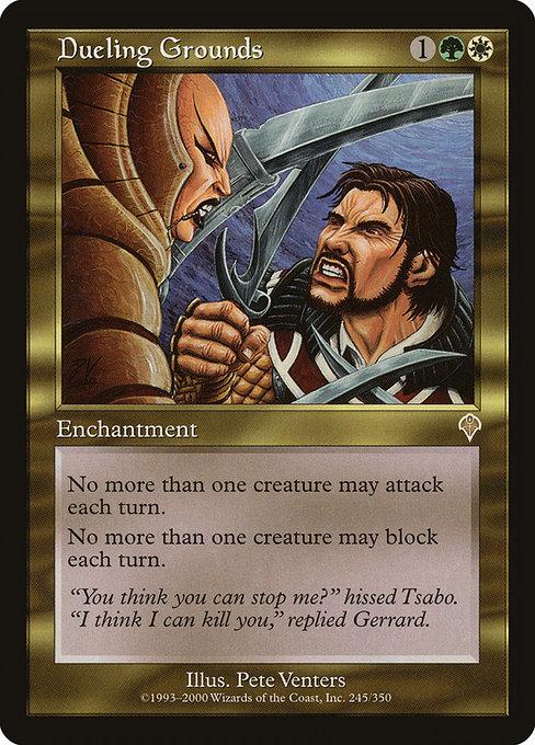 Invasion - 245 - Dueling Grounds - Rare - WG - Non-foil (Front)