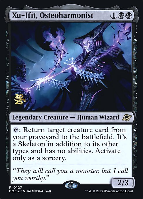 Edge of Eternities Promos - 127s - Xu-Ifit, Osteoharmonist - Rare - B - Foil - Datestamped Promo (Front)