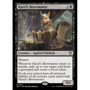 Bloomburrow Commander - 17 - Hazel's Brewmaster - Rare - B - Non-foil (Front)