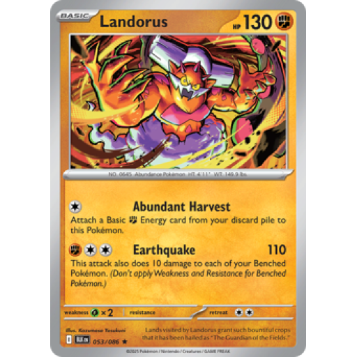 Black Bolt - 053/086 - Landorus - Holo