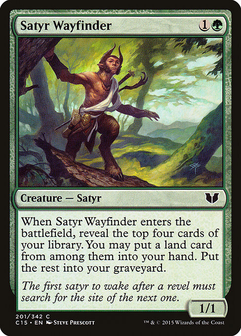 Commander 2015 - 201 - Satyr Wayfinder - Common - G - Non-foil (Front)