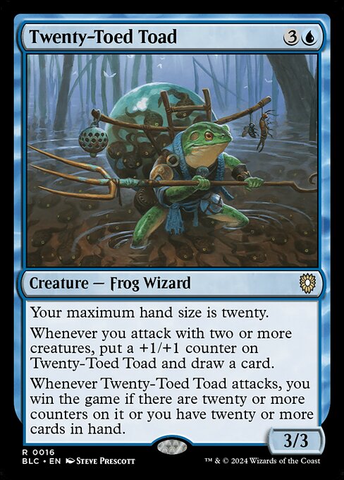 Bloomburrow Commander - 16 - Twenty-Toed Toad - Rare - U - Non-foil (Front)