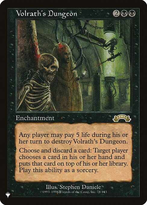 The List - EXO-78 - Volrath's Dungeon - Rare - B - Non-foil (Front)