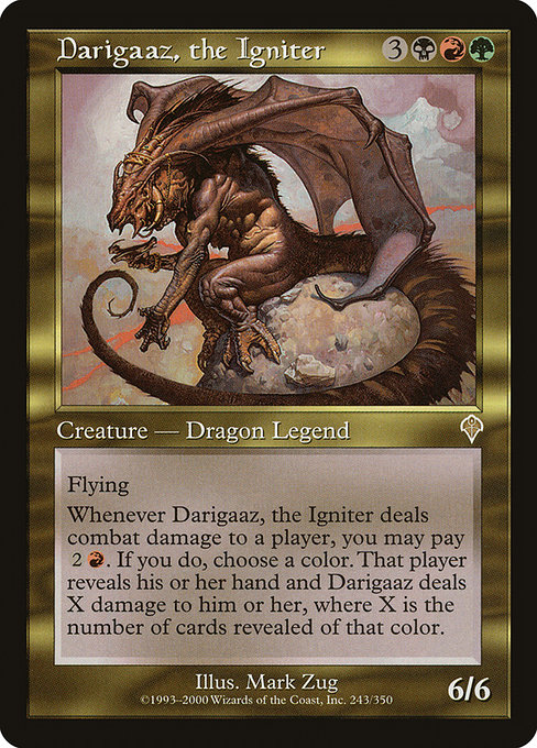 Invasion - 243 - Darigaaz, the Igniter - Rare - Multi - Non-foil (Front)