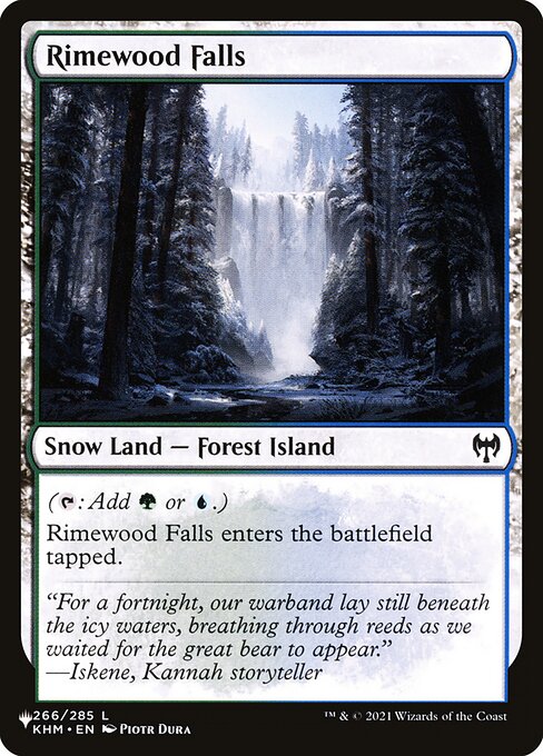 The List - KHM-266 - Rimewood Falls - Common - C - Non-foil (Front)