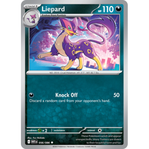 White Flare - 056/086 - Liepard - Poke Ball Reverse Holo