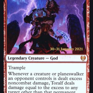 Kaldheim Promos - 154s - Toralf, God of Fury // Toralf's Hammer - Mythic - C - Foil - Datestamped Promo (Front)
