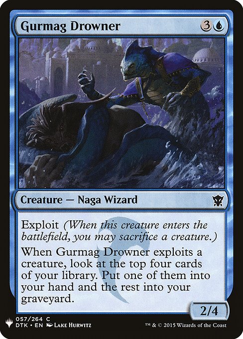 The List - DTK-57 - Gurmag Drowner - Common - U - Non-foil (Front)