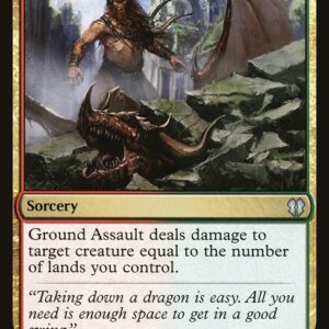 Zendikar Rising Commander - 91 - Ground Assault - Uncommon - RG - Non-foil (Front)