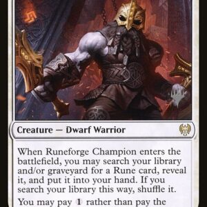 Kaldheim Promos - 26p - Runeforge Champion - Rare - W - Foil - Promo (Front)