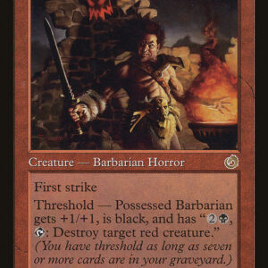 Torment - 111 - Possessed Barbarian - Rare - R - Non-foil (Front)