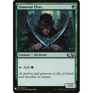The List - M19-314 - Llanowar Elves - Common - G - Non-foil (Front)
