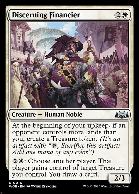 Wilds of Eldraine - 10 - Discerning Financier - Uncommon - W - Non-foil (Front)