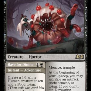 Wilds of Eldraine - 224 - Devouring Sugarmaw // Have for Dinner - Rare - B - Foil (Front)