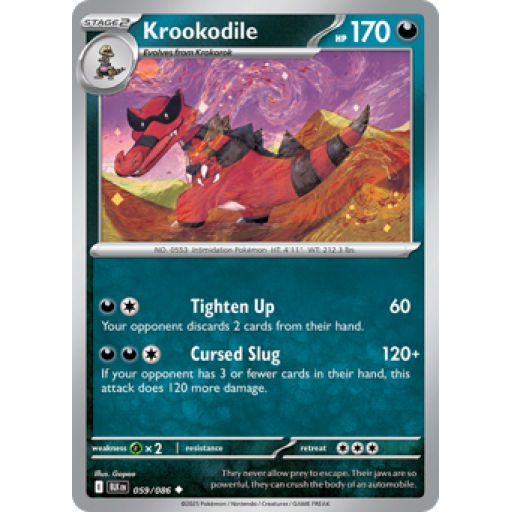 Black Bolt - 059/086 - Krookodile - Master Ball Reverse Holo