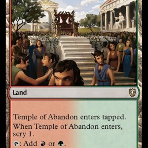 Bloomburrow Commander - 338 - Temple of Abandon - Rare - C - Non-foil (Front)