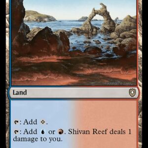 Bloomburrow Commander - 331 - Shivan Reef - Rare - C - Non-foil (Front)