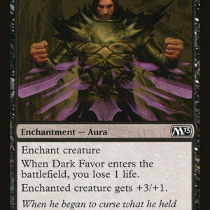 Magic 2013 - 86 - Dark Favor - Common - B - Non-foil (Front)