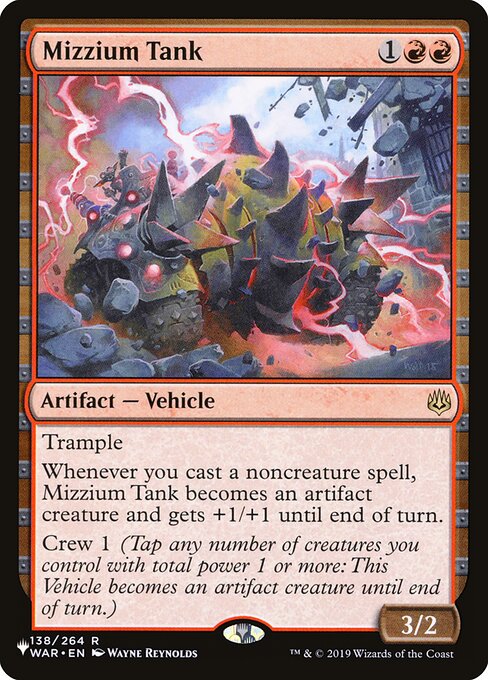 The List - WAR-138 - Mizzium Tank - Rare - R - Non-foil (Front)