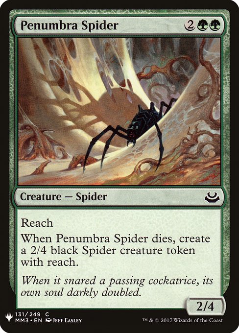 The List - MM3-131 - Penumbra Spider - Common - G - Non-foil (Front)