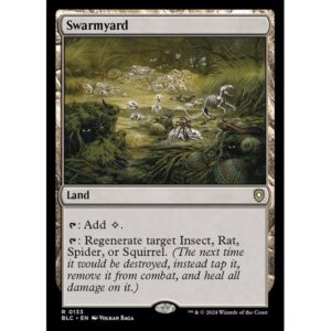 Bloomburrow Commander - 133 - Swarmyard - Rare - C - Non-foil (Front)
