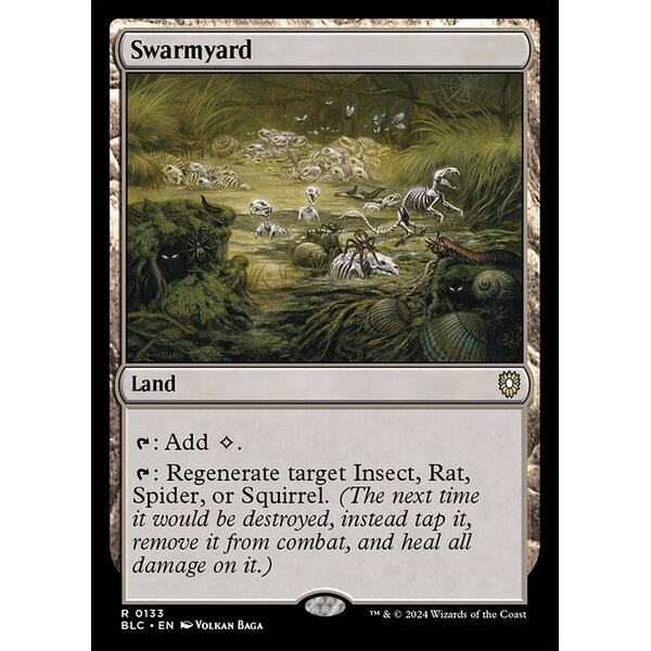 Bloomburrow Commander - 133 - Swarmyard - Rare - C - Non-foil (Front)