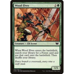 Commander 2015 - 212 - Wood Elves - Common - G - Non-foil (Front)