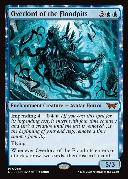 Duskmourn: House of Horror - 68 - Overlord of the Floodpits - Mythic - U - Foil (Front)