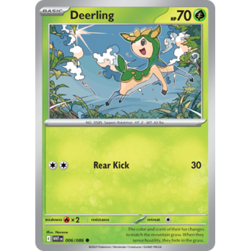 White Flare - 006/086 - Deerling - Master Ball Reverse Holo
