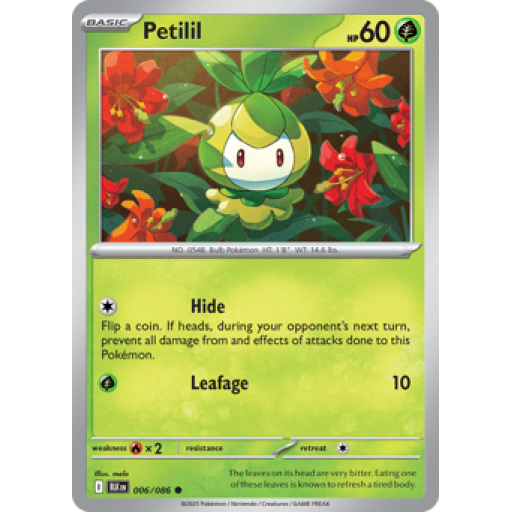 Black Bolt - 006/086 - Petilil - Reverse Holo