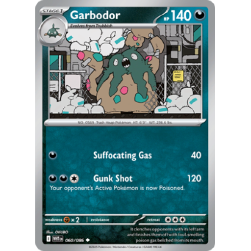 White Flare - 060/086 - Garbodor - Master Ball Reverse Holo