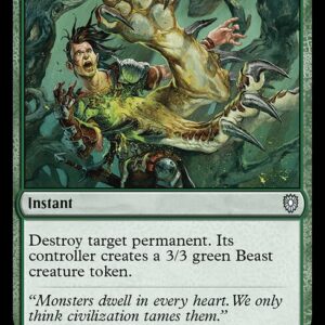 Bloomburrow Commander - 206 - Beast Within - Uncommon - G - Non-foil (Front)