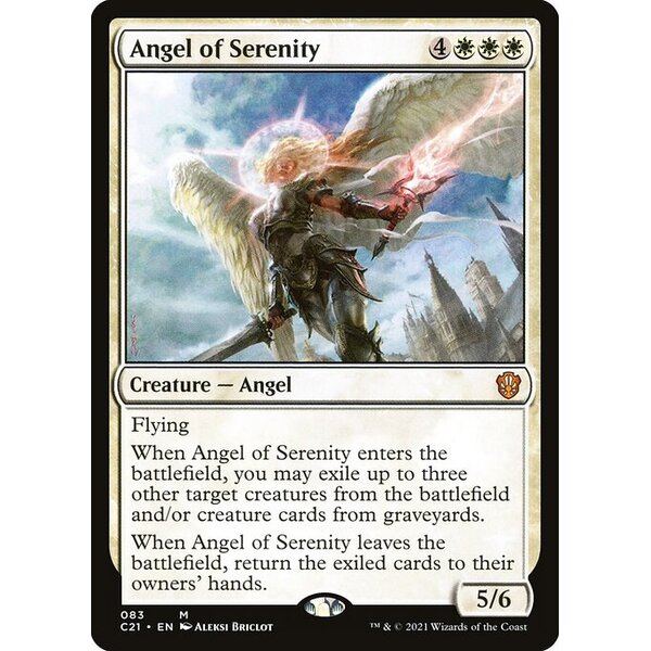 Commander 2021 - 83 - Angel of Serenity - Mythic - W - Non-foil (Front)