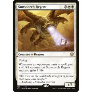 Commander 2021 - 107 - Sunscorch Regent - Rare - W - Non-foil (Front)