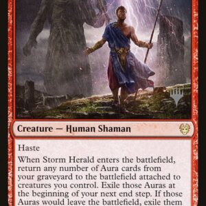 Theros Beyond Death Promos - 156p - Storm Herald - Rare - R - Non-foil - Promo (Front)