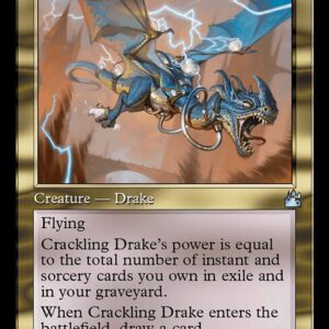 Ravnica Remastered - 362 - Crackling Drake - Uncommon - UR - Non-foil (Front)