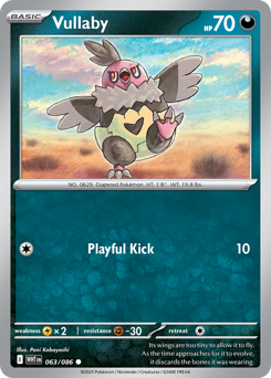 White Flare - 063/086 - Vullaby - Poke Ball Reverse Holo